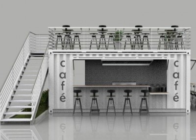 Container cafe 02 - Cửa hàng cafe chuyên nghiệp di động
