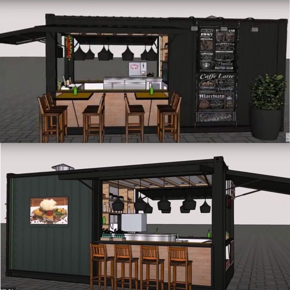 ps33155938 20ft 40ft design tiny fast food store prefab shipping container coffee shop cafe bar